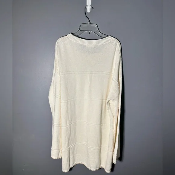 NWT SABLYN Eve Cotton Cashmere Blend Sweater Dress Size Large - Picture 7 of 7